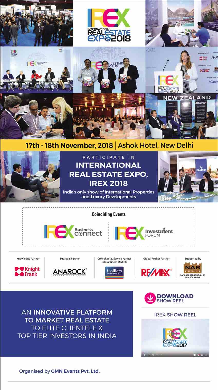 Participate in International Real Estate Expo 2018, New Delhi